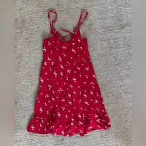 Hollister Red Floral Dress